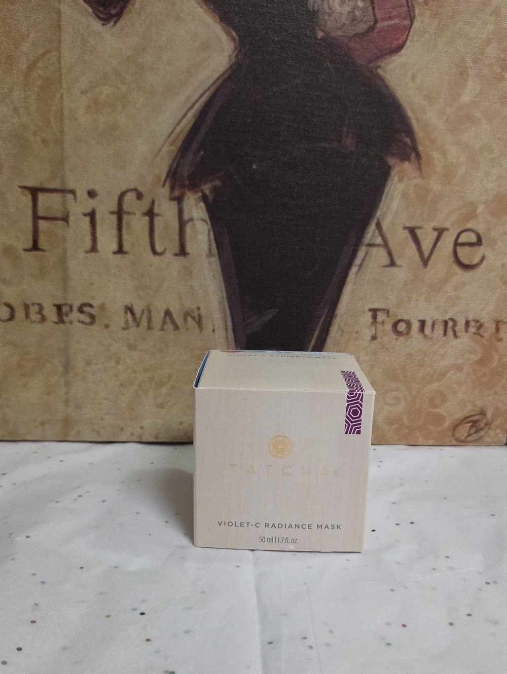 Tatcha Violet-C Radiance Mask — Cream/Purple Accent